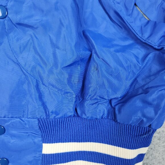 Vtg Eastern Illinois University Satin Bomber Jacket Small Embroidered Lined USA - Picture 10 of 13